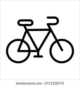 Modern life single icon for digital classic bicycle sign for design element