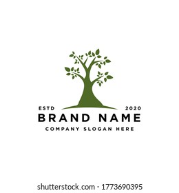 modern life tree logo design vector inspiration