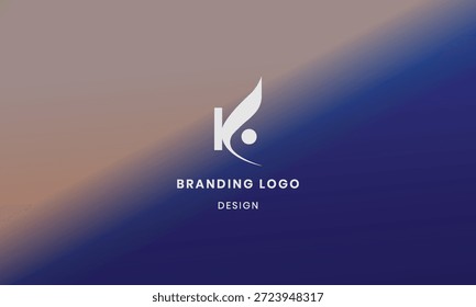 Modern lifestyle K Symbol vector logo. simple design business icons.