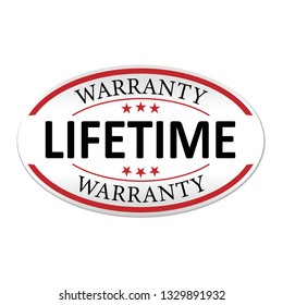 Modern Lifetime Warranty Paper Logo Web Badge