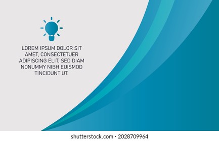 Modern Light Blue Background With Curves