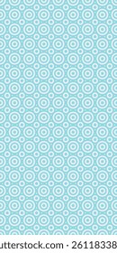 Modern light blue circular seamless pattern with concentric circles, abstract retro geometric background, stylish radial design, soft minimal wallpaper for graphic decor and creative design projects