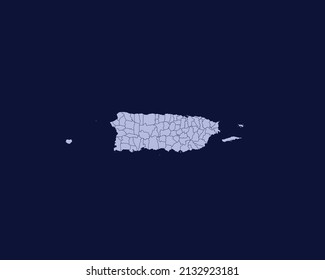 324 Puerto rico light map Images, Stock Photos & Vectors | Shutterstock