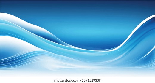 
Modern Light Blue Flowing water ocean  Curve Background with a Subtle Gradient Effect, Great for Branding, Advertising, and Digital Design Projects
