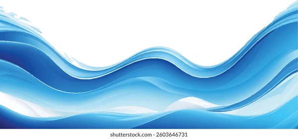 Modern Light Blue Flowing water ocean Curve Background with a Subtle Gradient Effect, Great for Branding, Advertising, and Digital Design Projects
