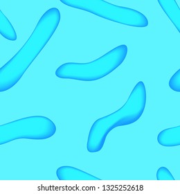 modern light blue freeform shape seamless pattern