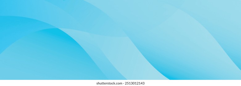 Fundo de gradiente azul claro moderno com ondas. vetor EPS 10