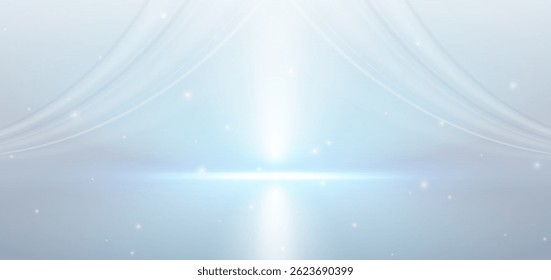 Los rayos azules claros modernos sobre fondo gris y el efecto de iluminación brillan. Se puede utilizar para el anuncio, cartel, Plantilla, presentación de negocios. Ilustración vectorial