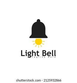Diseño del logotipo de la Campana de Luz o Bombilla Moderna, sencillo y elegante