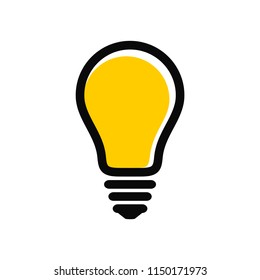 Modern light bulb icon. Idea and creativity symbol.