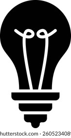 A Modern Light Bulb Icon Idea Vector Illustration.  