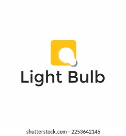 plantilla de diseño de logotipo de bombilla de luz moderna