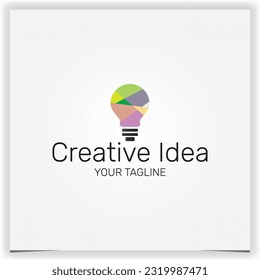modern light bulb logo design creative premium elegant template vector eps 10