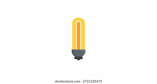 Ilustración vectorial de bombilla moderna