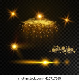 Modern light effects, vector