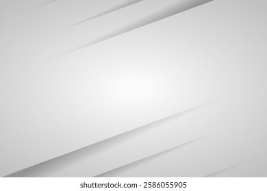 Modern Light Gray Background. Banner. Vector Illustration. Abstract Business Wallpaper