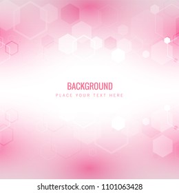 Modern Light Honeycomb Pink Background Vector Image
