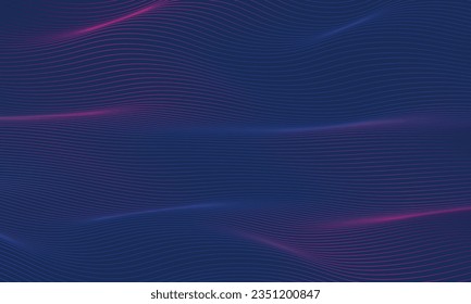Modern light point Hi-tech digital technology concept. High tech computer illustration with purple and dark blue gradient background