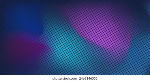 Modern light point Hi-tech digital technology concept. High tech computer illustration with purple and dark blue gradient background