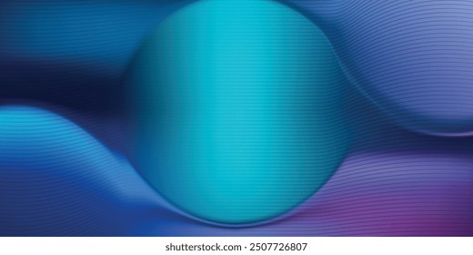 Modern light point Hi-tech digital technology concept. High tech computer illustration with purple and dark blue gradient background