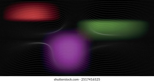 Ponto de luz moderno conceito de tecnologia digital de alta tecnologia. Ilustração de computador de alta tecnologia com fundo gradiente roxo e azul escuro