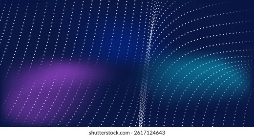 Modern light point Hi-tech digital technology concept. High tech computer illustration abstract modern simple