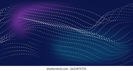 Ponto de luz moderno conceito de tecnologia digital de alta tecnologia. Ilustração de computador de alta tecnologia com roxo simples