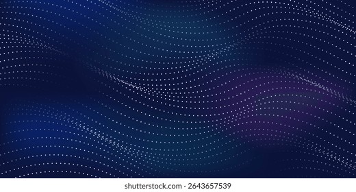 Modern light point Hi-tech digital technology concept. High tech computer illustration with purple and dark abstract