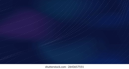 Modern light point Hi-tech digital technology concept. High tech computer illustration with purple and dark abstract modern art design simple