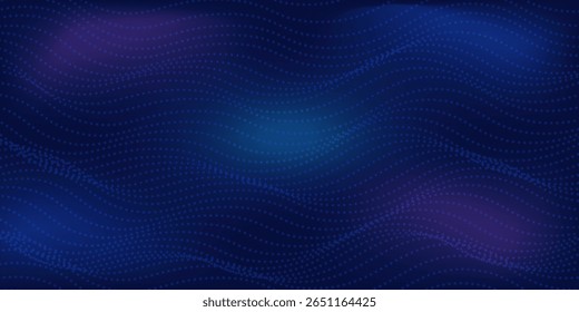 Punto de luz moderno Concepto de tecnología digital de alta tecnología. Ilustración de computadora de alta tecnología con arte moderno abstracto simple púrpura y azul oscuro