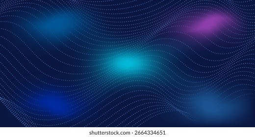 Modern light point Hi-tech digital technology concept. High tech computer illustration mesh