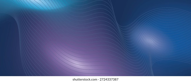 Ponto de luz moderno conceito de tecnologia digital de alta tecnologia. Ilustração de computador de alta tecnologia com fundo gradiente roxo e azul escuro