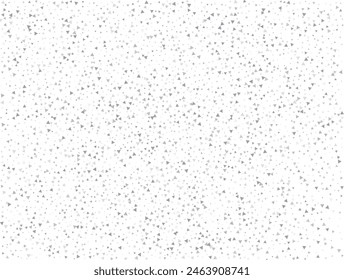 Modern Light silver Triangular glitter confetti background. White festive texture