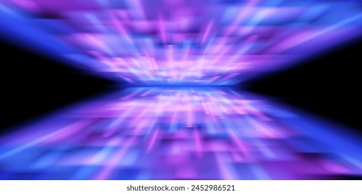 Modern light trail line, fire light trail line, car headlight trail, optical fiber and curved incandescent line. High speed road in night abstraction. 