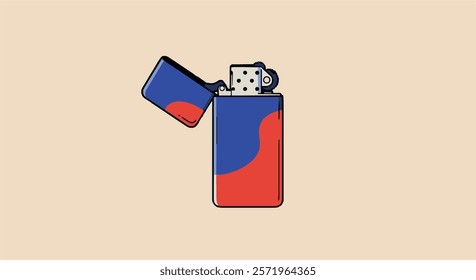 Modern Lighter Vector for Branding, Packaging, Advertisements, Lifestyle Campaigns, Product Promotions, and Creative Designs