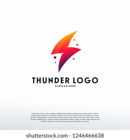 Modern Lightning Thunder logo designs, Electricity logo template, Logo symbol icon