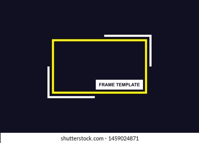 Modern lightweight banner. Banner frame borders