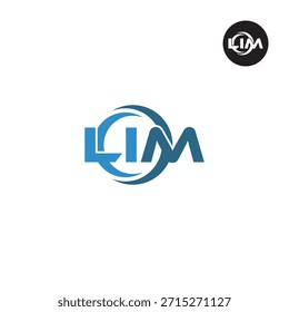 Monograma LIN moderno – Plantilla de logotipo de 3 letras limpia
