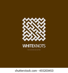 Modern line abstract vector design logo or element. Best for identity and logotypes.