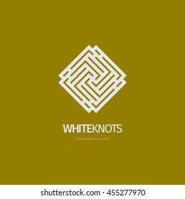 Modern line abstract vector design logo or element. Best for identity and logotypes.