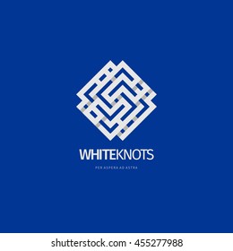 Modern line abstract vector design logo or element. Best for identity and logotypes.
