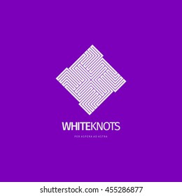 Modern line abstract vector design logo or element. Best for identity and logotypes.