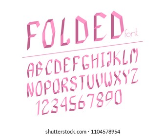 Modern line alphabet. Hipster abstract vector font.