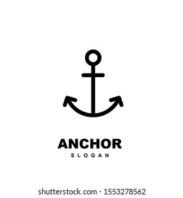 Modern Line Anchor Logo Icon Design Stock Vector (Royalty Free ...