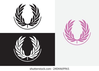 modern line art fred perry vector white logo sample clean design art