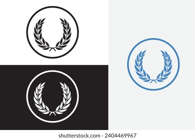 modern line art fred perry vector white logo sample clean design art