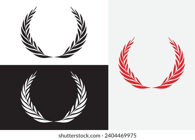 modern line art fred perry vector white logo sample clean design art