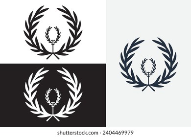 modern line art fred perry vector white logo sample clean design art