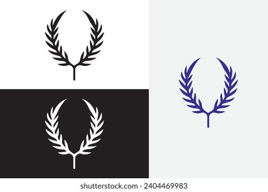 modern line art fred perry vector white logo sample clean design art