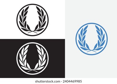 modern line art fred perry vector white logo sample clean design art